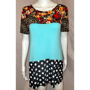 Lilypad Blouse Multicolor Blouse - Size Medium